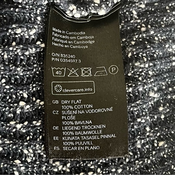 cotton knit Navy sweater Size Medium - L.O.G.G by H&M - Picture 5 of 7